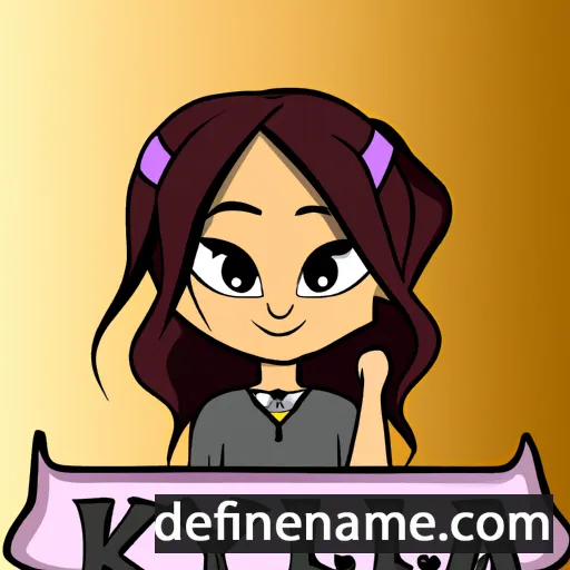 cartoon of the name Kylaa