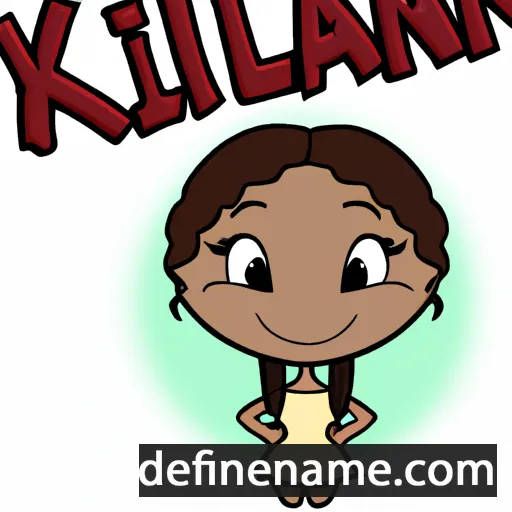 cartoon of the name Kylani