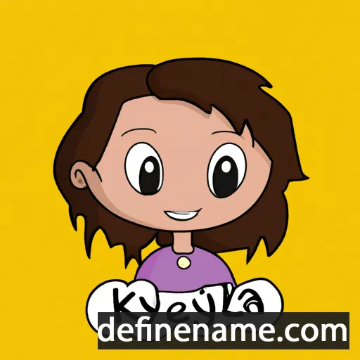 cartoon of the name Kylea