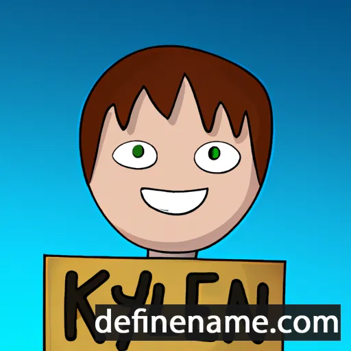 cartoon of the name Kylen