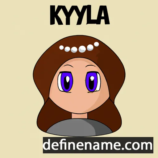 cartoon of the name Kylia