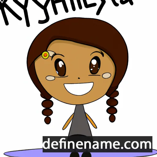 cartoon of the name Kyliah