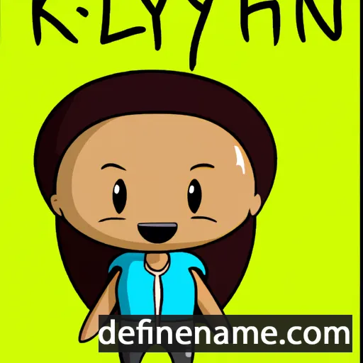 cartoon of the name Kyliann