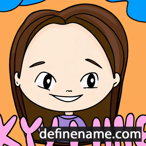 cartoon of the name Kyline