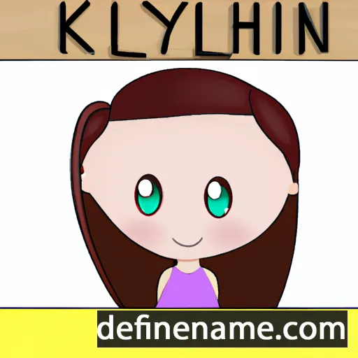 cartoon of the name Kylyn