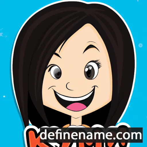 cartoon of the name Kym