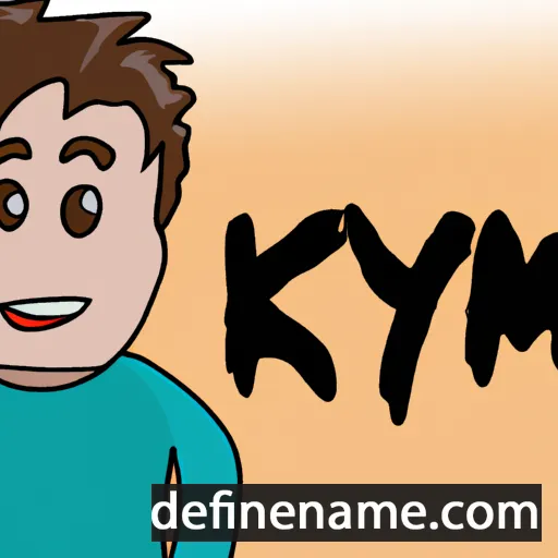 cartoon of the name Kymm