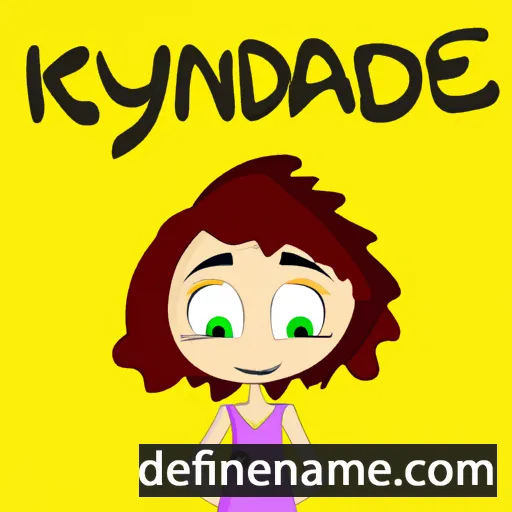 cartoon of the name Kynadee