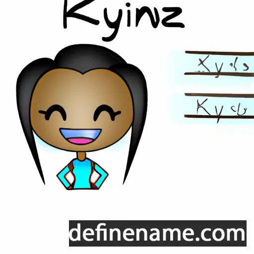 cartoon of the name Kynzi