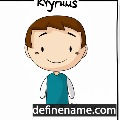 cartoon of the name Kyrenius