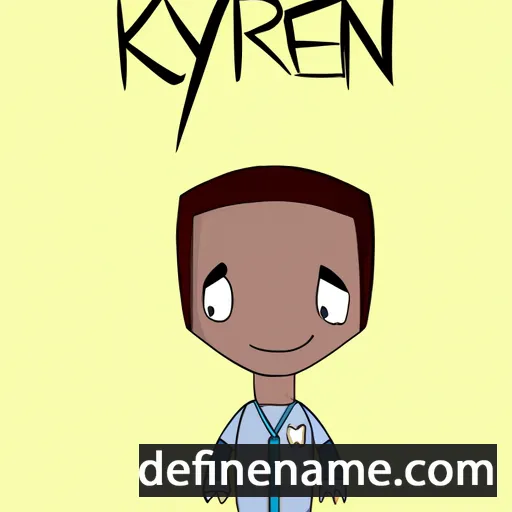 cartoon of the name Kyrien