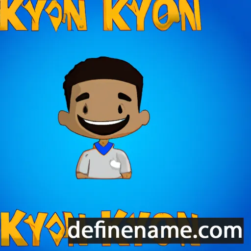 cartoon of the name Kyron