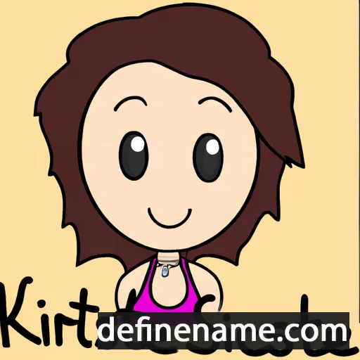 cartoon of the name Kyrstie