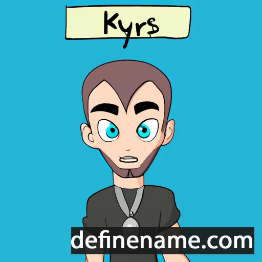 cartoon of the name Kyrus