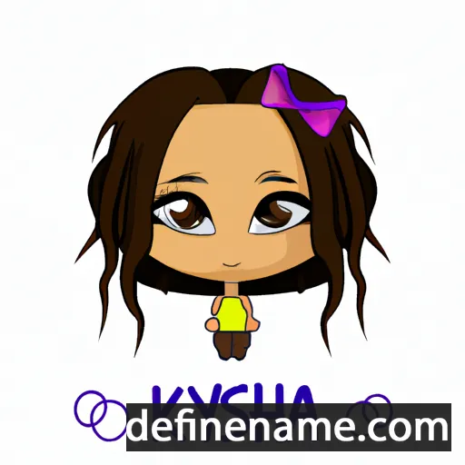 cartoon of the name Kysha