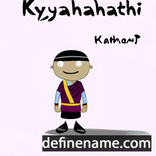 cartoon of the name Kytaanakh