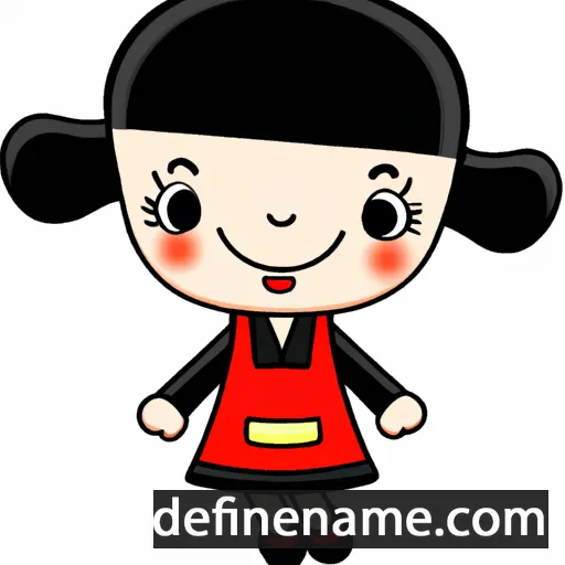 cartoon of the name Kyung-eun