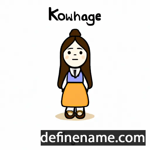 cartoon of the name Kyung-hwa