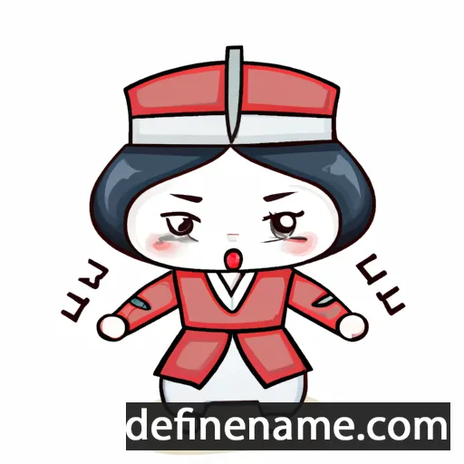 cartoon of the name Kyung-mi