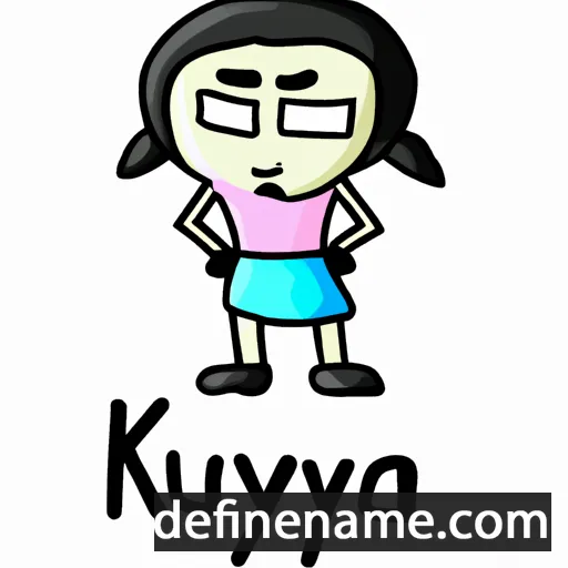 cartoon of the name Kyunnyay