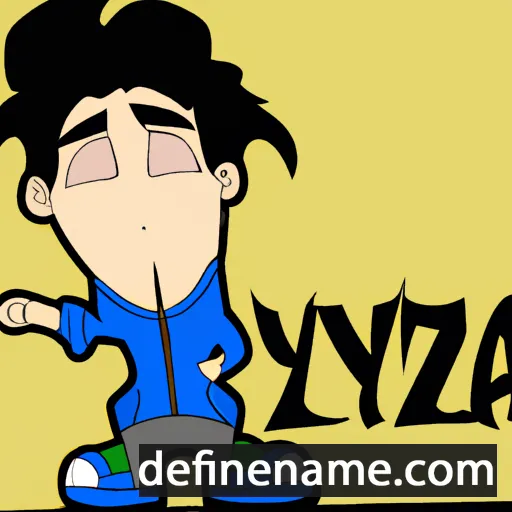 cartoon of the name Kyza