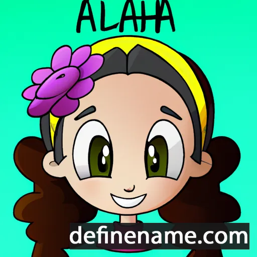 cartoon of the name Lailah