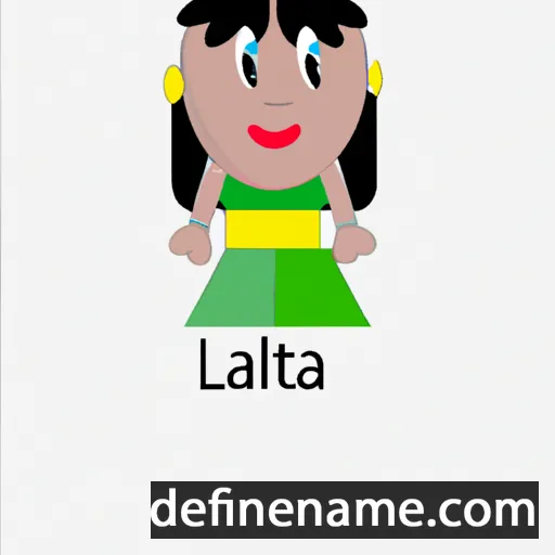 cartoon of the name Lailati