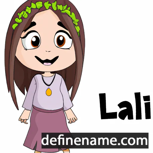 cartoon of the name Laili