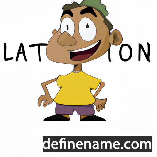 cartoon of the name Lailton