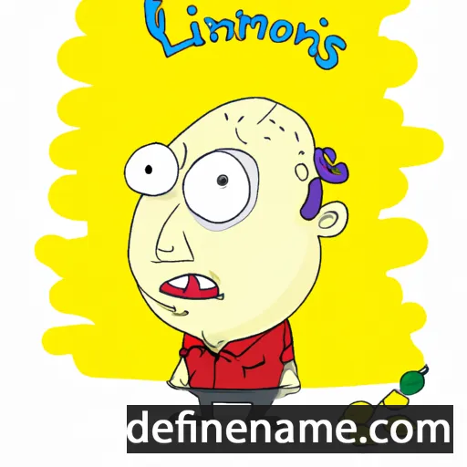 cartoon of the name Laimonis