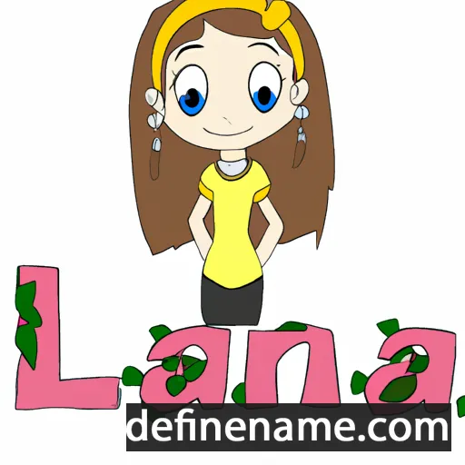 cartoon of the name Laina