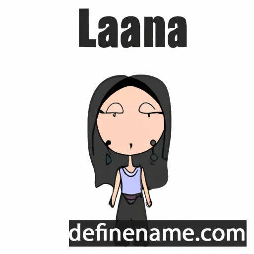 cartoon of the name Laina