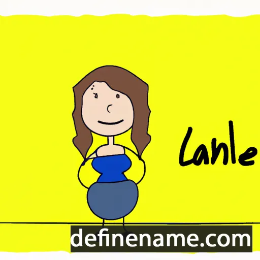 cartoon of the name Laine