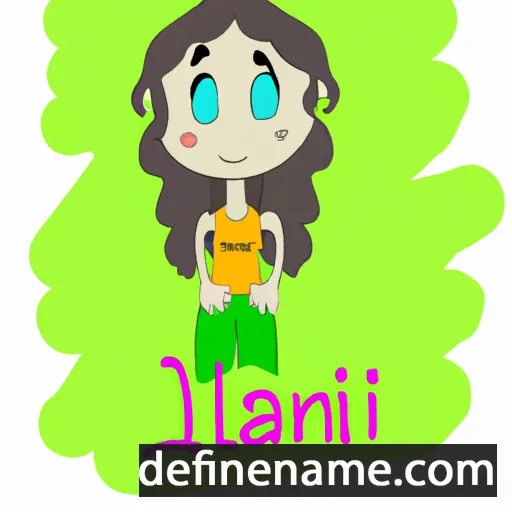 cartoon of the name Laini