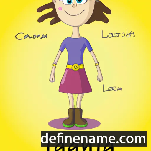 cartoon of the name Lainia