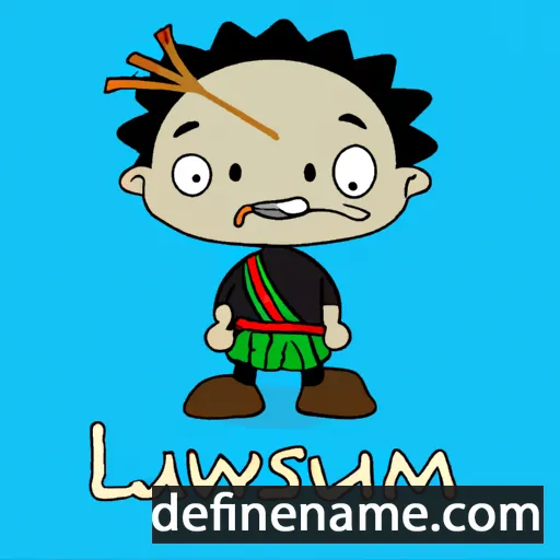 cartoon of the name Laisumwi