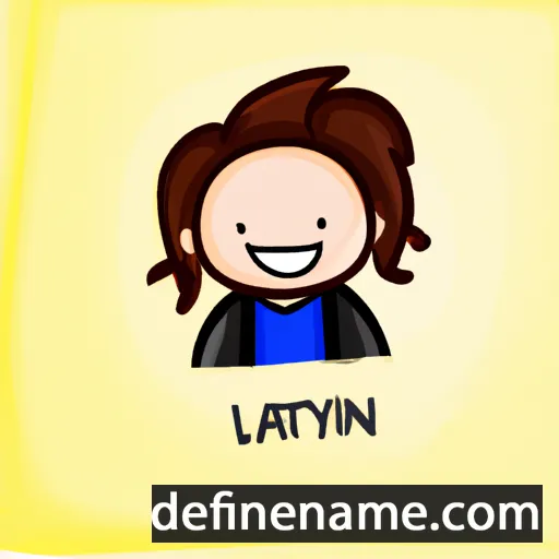 cartoon of the name Laityn