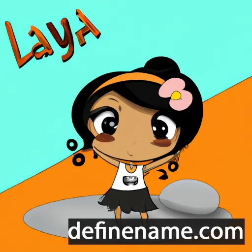 cartoon of the name Laiya