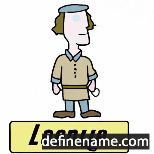 cartoon of the name Lajeune