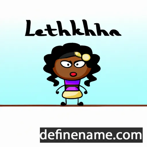 cartoon of the name Lakeithia