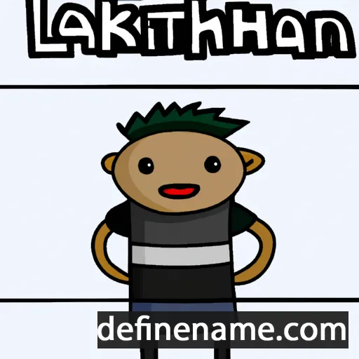 cartoon of the name Lakeithian