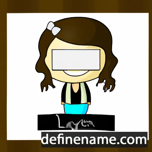 cartoon of the name Lakelyn