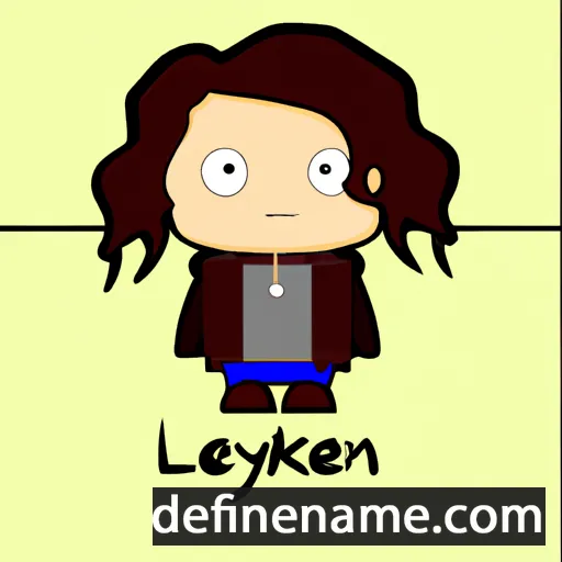 cartoon of the name Lakeyn