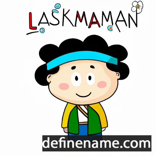 cartoon of the name Laksami