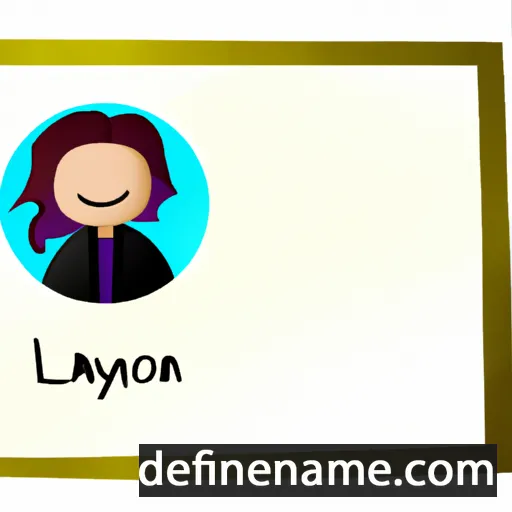 cartoon of the name Lakyn