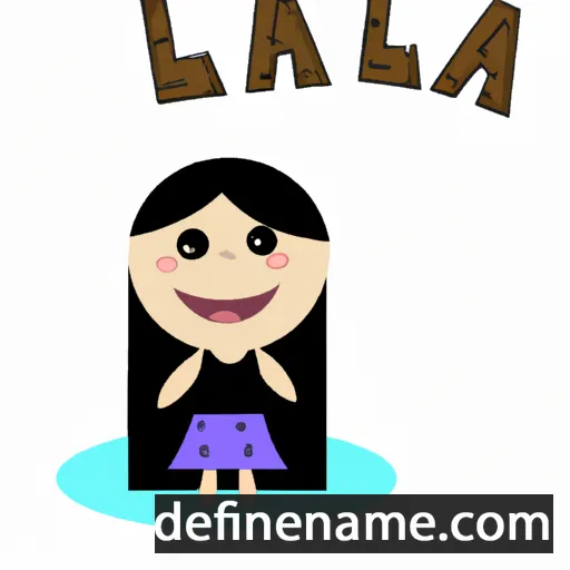 cartoon of the name Lalá