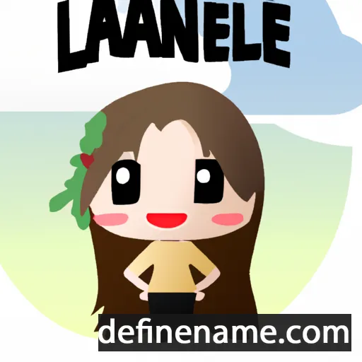 cartoon of the name Lalaine