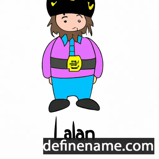 cartoon of the name Lalehan