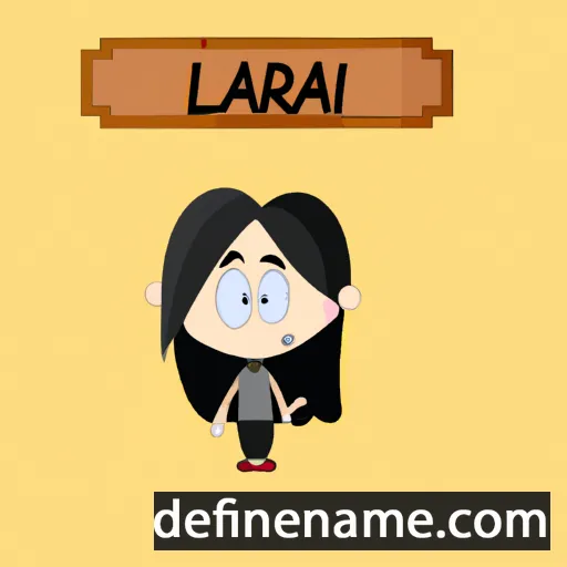 cartoon of the name Laliari