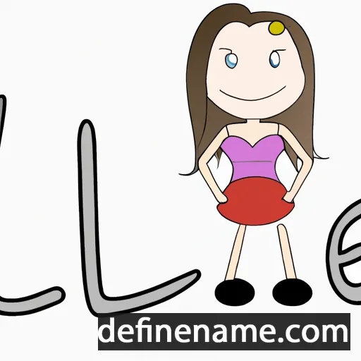 cartoon of the name Lalie